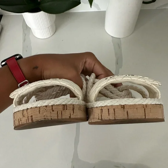 AUTHENTIC — Chanel Rope Sandals (37) - Picture 6 of 9